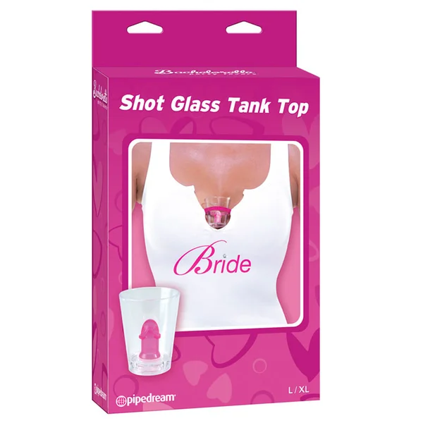 Pipe Dreams Bachelorette Party Bride Shot Glass Tank L/XL — image 2 of 2