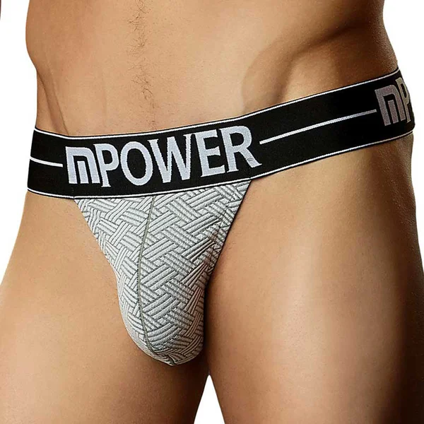 Male Power Basket Weave Micro Thong S/M — image 2 of 2