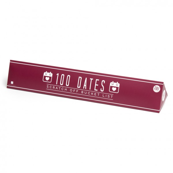 100 Dates Scratch Off Bucket List Poster