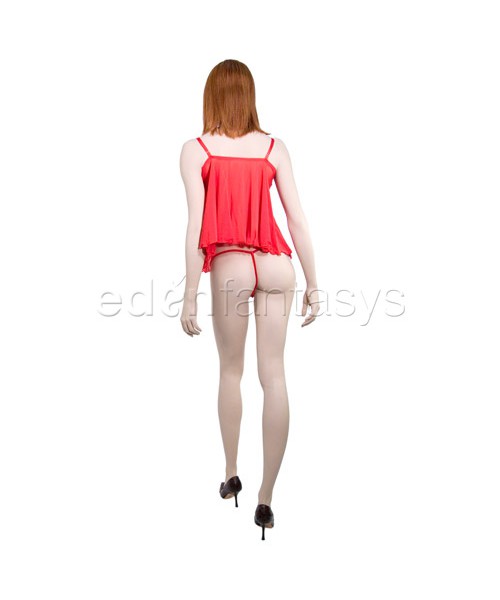 Sparkle dot babydoll with g-string