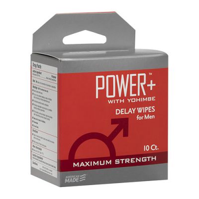 Power with yohimbe wipes for men