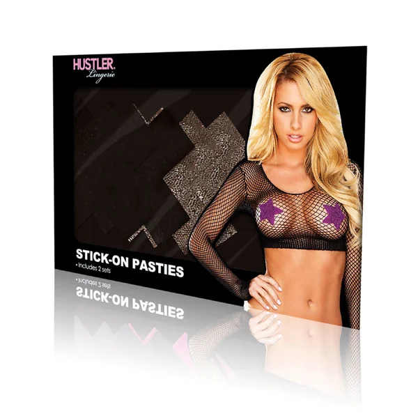 Hustler Pasties - X Black (2 Styles) — image 2 of 2