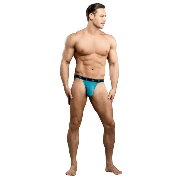 Male Power Bamboo Micro Thong Teal XL — image 2 of 2