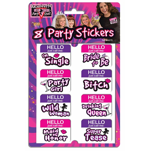 Bachelorette Stickers 8pk — image 2 of 2