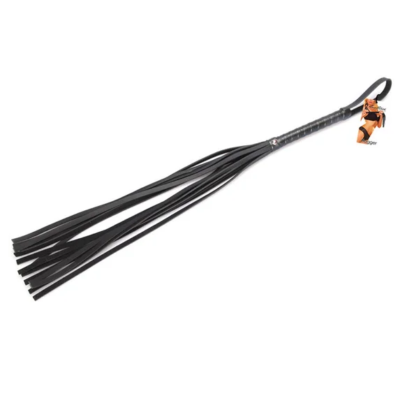 Lux Fetish Black Size Large PU Whip — image 2 of 2