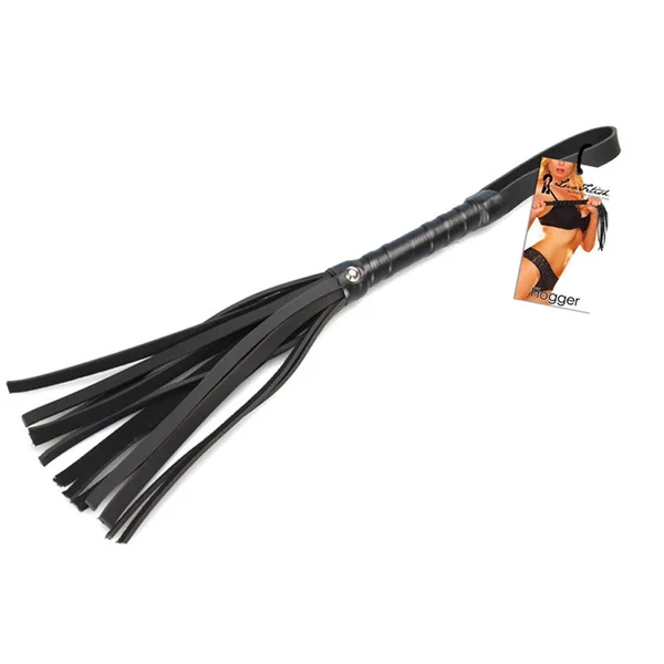 Lux Fetish Black Size Small PU Whip — image 2 of 2
