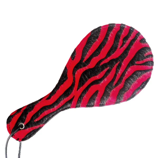 Faux Leather Red Zebra Print Paddle — image 2 of 2