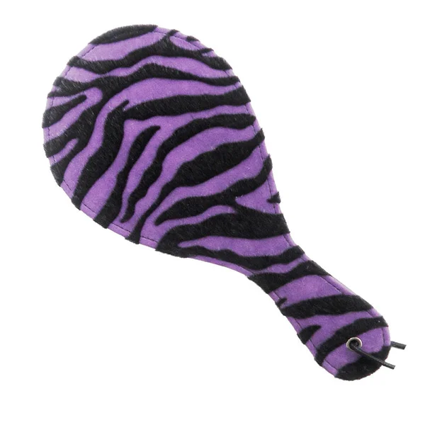 Faux Leather Purple Zebra Print Paddle — image 2 of 2