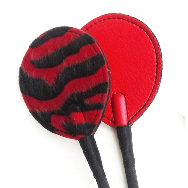 Faux Leather Red Zebra Print Crop — image 2 of 2