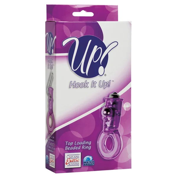 California Exotic Up! Hook It Up!  Top Loading Beaded Ring - Purple — image 4 of 4