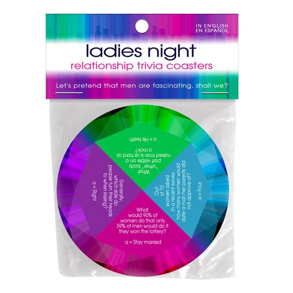 Ladies Night Relationship Trivia Coaster — image 2 of 2