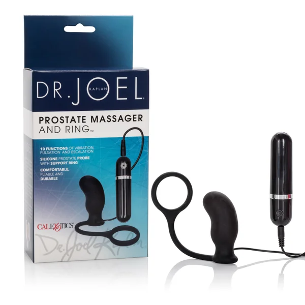 Dr. Joel Kaplan 10-Function Prostate Massager and Rings - Black — image 12 of 12