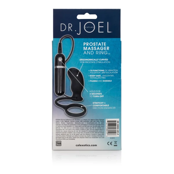 Dr. Joel Kaplan 10-Function Prostate Massager and Rings - Black — image 10 of 12