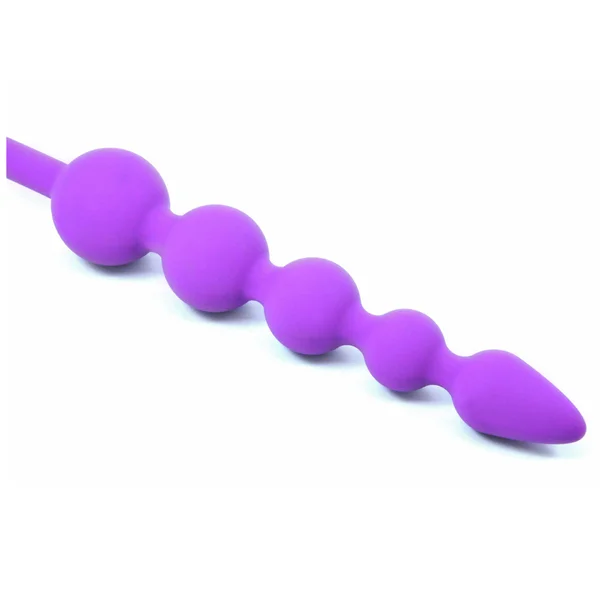 Cloud 9 - Tapered Silicone Anal Beads Purple — image 5 of 6