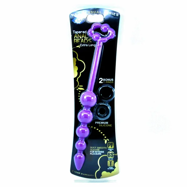 Cloud 9 - Tapered Silicone Anal Beads Purple — image 6 of 6