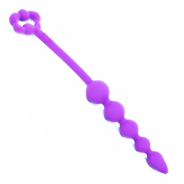 Cloud 9 - Tapered Silicone Anal Beads Purple — image 4 of 6