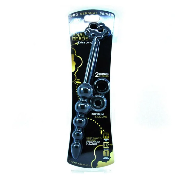 Cloud 9 - Tapered Silicone Anal Beads Black — image 8 of 8