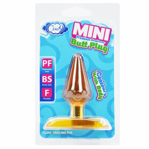 Cloud 9 - Mini Butt Plug Yellow — image 4 of 4