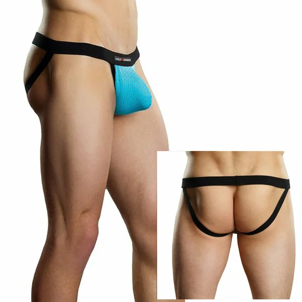 Male Power Athletic Mesh Sport Jock Turq SM — image 2 of 2