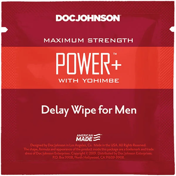 Power Plus With Yohimbe - Delay Wipes for Men - 10 Pack — image 5 of 6
