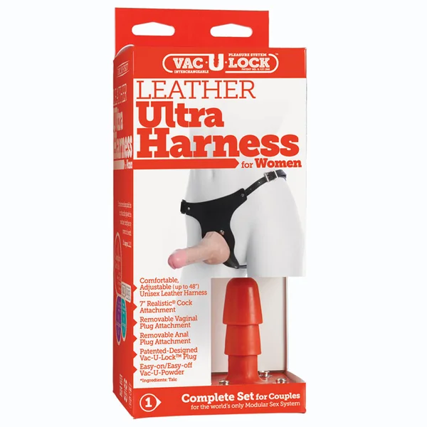 Doc Johnson Vac-U-Lock Leather Ultra Harness For Wmn — image 6 of 6