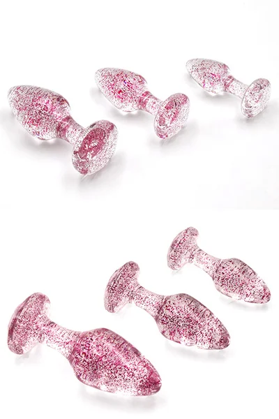 Adam and Eve Glitter Gem 3 Piece Butt Plug Set — image 11 of 14