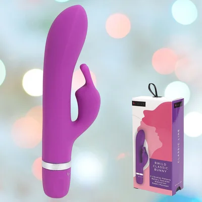 B Swish Bwild Classic G Spot and Clitoral Vibrator Purple