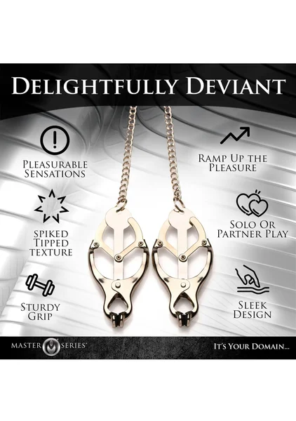 Master Series Primal Spiked Clover Nipple Clamps — image 10 of 15