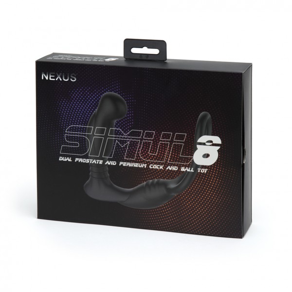 Nexus Simul8 Prostate Massager with Double Cock Ring