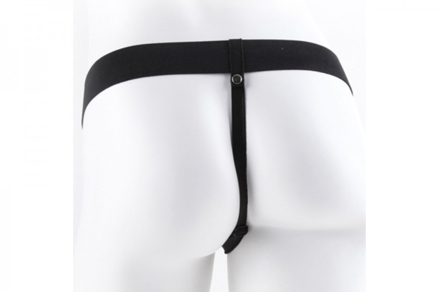 Fetish Fantasy 7 inch Realistic Vibrating Hollow Strap-On with Balls