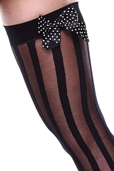 Black Striped Thigh Highs — image 3 of 5