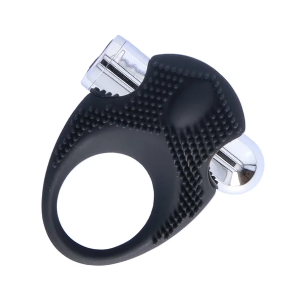 Silicone Vibrating Cock Ring with Raised Ticklers — image 5 of 10