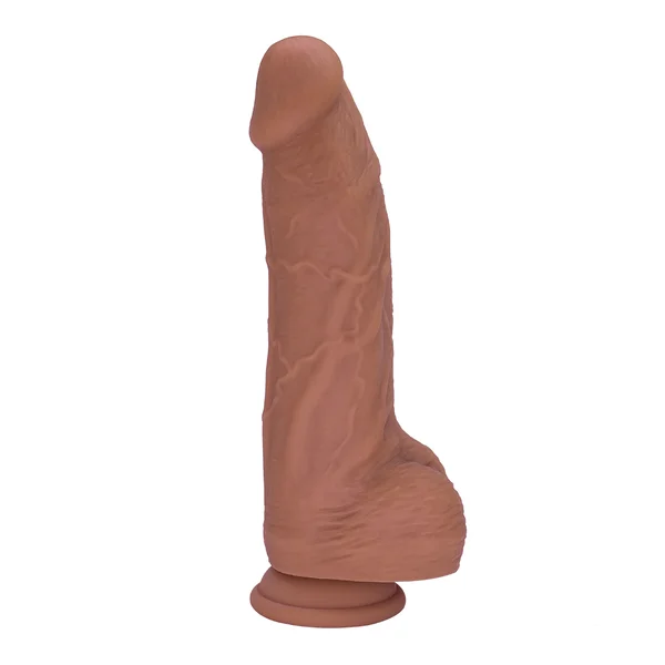 Extra Thick Brown Silicone Dildo — image 6 of 10