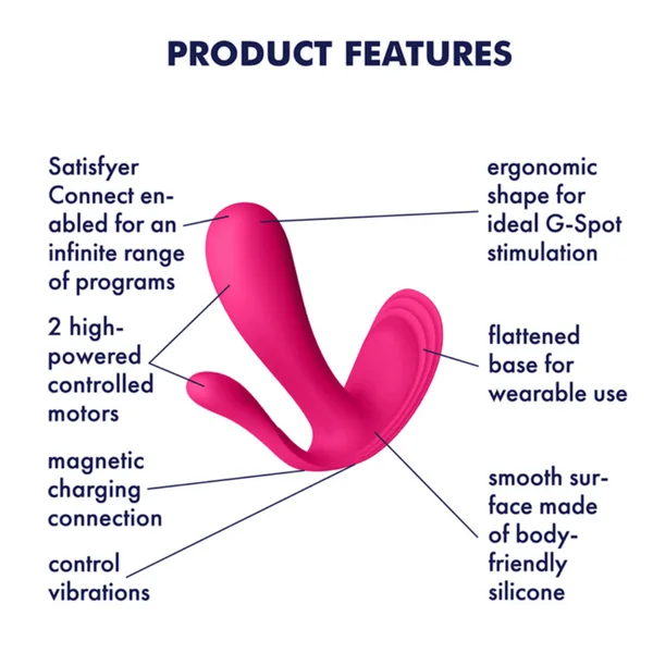 Satisfyer Triple Stimulation Wearable Sex Vibrator With Bluetooth App — image 5 of 6