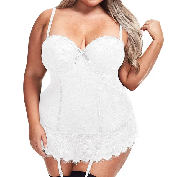 Baci Bustier and G-String White — image 6 of 8