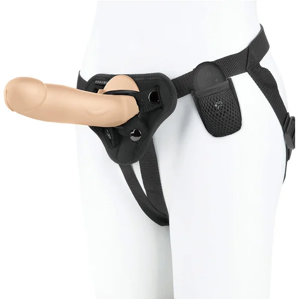 Pegasus 8-Inch Realistic Dildo Rechareable Remote Controlled Dildo & Adjustable Harness Set — image 3 of 3