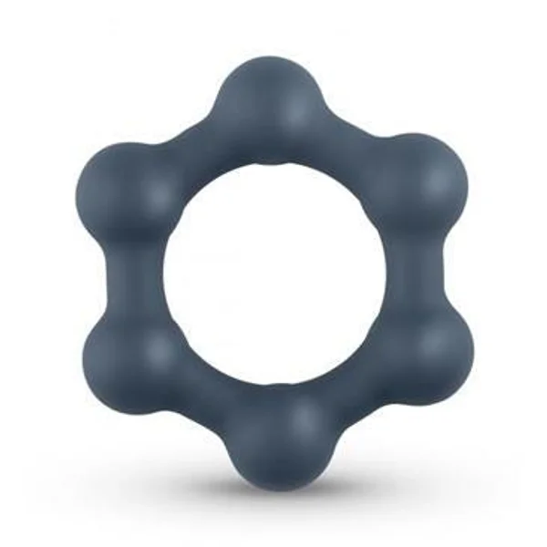 Boners Silicone Hexagon Cock Ring with Steel Balls — image 3 of 4