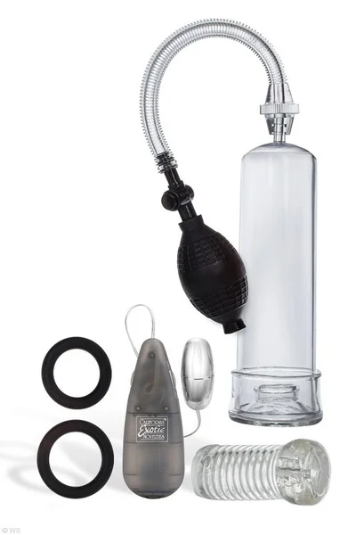 California Exotic Penis Pump, Masturbator, Cock Rings & Vibrator Set (5 Pce) — image 3 of 4