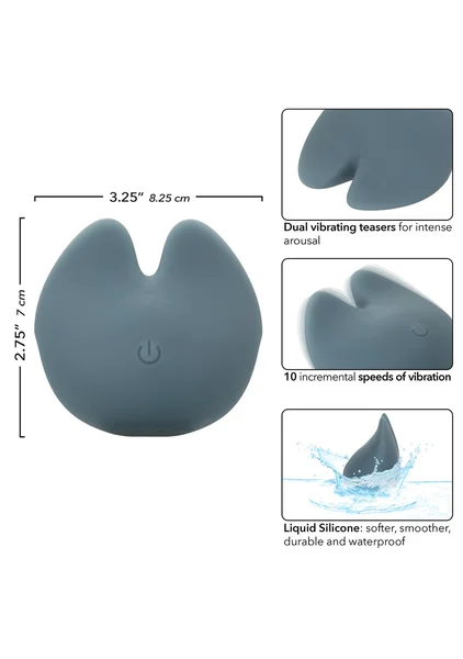 Mod Curve Rechargeable Waterproof Silicone Clitoral Stimulator By CalExotics - Blue — image 24 of 25