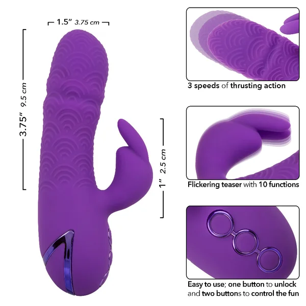 California Dreaming Manhattan Beach Marvel Thrusting Dual Stimulation Vibrator By CalExotics — image 23 of 24