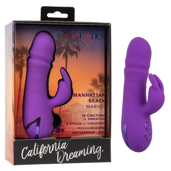 California Dreaming Manhattan Beach Marvel Thrusting Dual Stimulation Vibrator By CalExotics — image 24 of 24