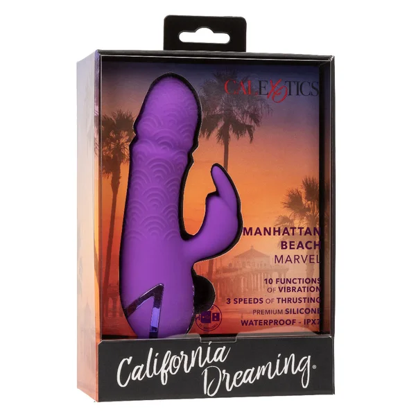 California Dreaming Manhattan Beach Marvel Thrusting Dual Stimulation Vibrator By CalExotics — image 20 of 24
