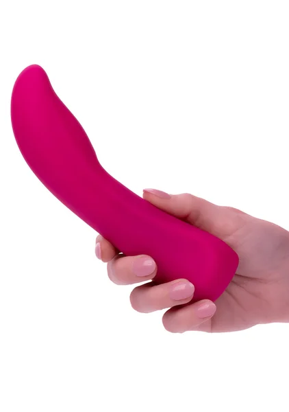 Gem Vibe Collection 7" Glider Rechargeable Waterproof Silicone G-Spot Vibrator By CalExotics - Pink — image 22 of 25