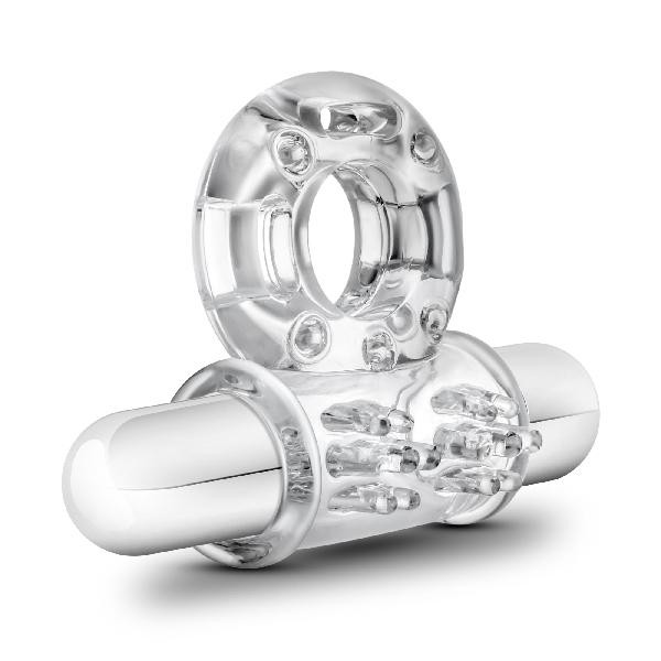 Stay Hard 10 Function Vibrating Mega Bull Ring Clear