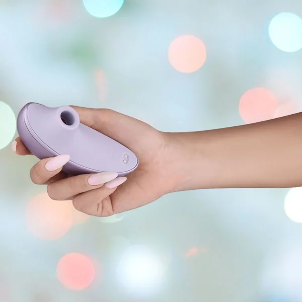 SVAKOM Pulse Galaxie App Enabled Pressure Wave Clitoral Stimulator With Starlight Projector - Metallic Lilac — image 17 of 18