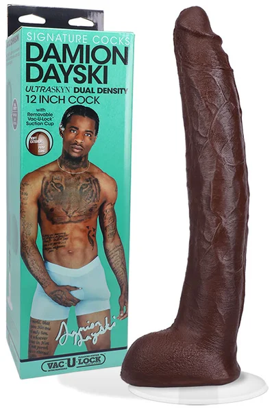 Doc Johnson Signature Cocks Damion Dayski 12" Realistic Dildo with Suction Cup — image 7 of 12