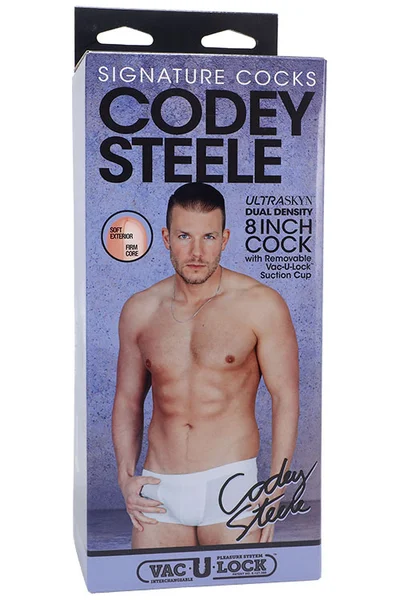 Doc Johnson Signature Cocks Codey Steele 8" Realistic Dildo with Suction Cup — image 12 of 12