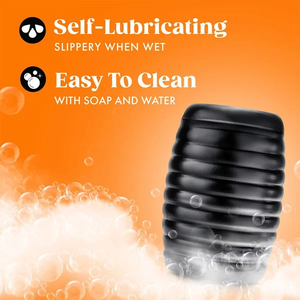 Rize Grasp Self-Lubricating Stroker Black — image 8 of 8