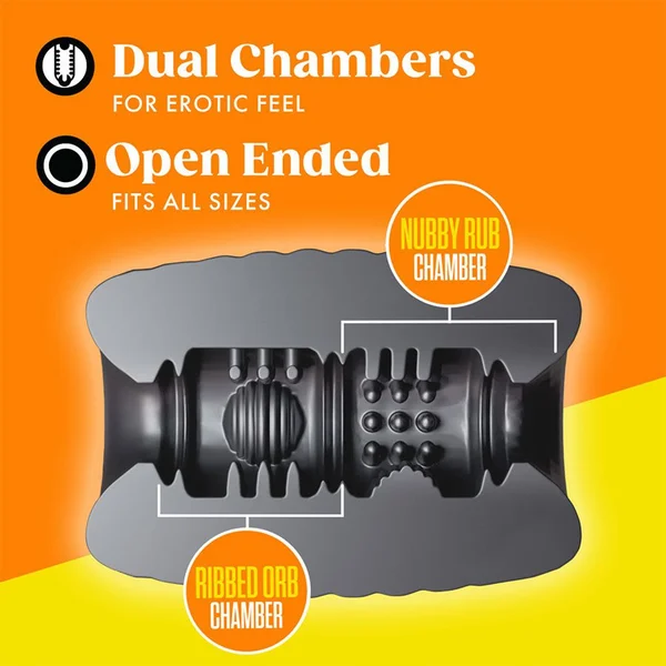 Rize Grasp Self-Lubricating Stroker Black — image 2 of 8