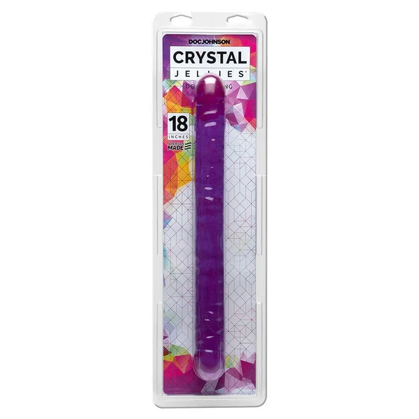 18 Inch Crystal Jellies Double Ended Dildo — image 5 of 7